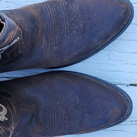 Women's Double H Western Cowgirl boots leather boots size 8.5 cowboy boots - Picture 2 of 15